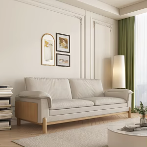 Cream Style Fabric Sofa Cat Scratch Cloth Sofa 3d model