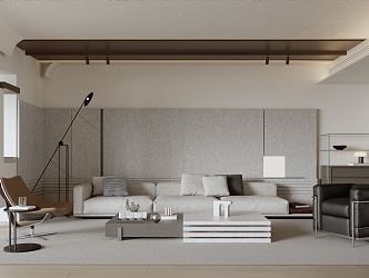 modern living room 3d model