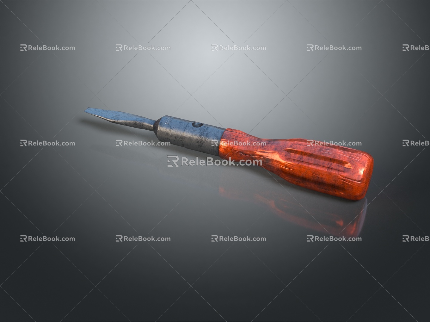 Modern screwdriver old screwdriver 3d model