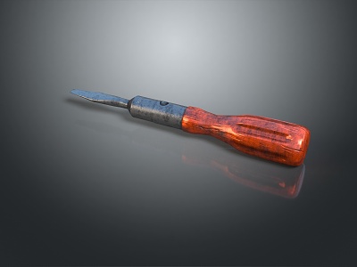 Modern screwdriver old screwdriver 3d model