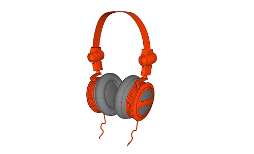 Modern headphones 3d model