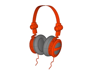 Modern headphones 3d model