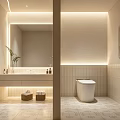 Modern Beauty Salon Interior With Soft Lighting Comfortable Chairs And Green Plants