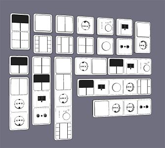 Modern Switch Control Panel 3d model