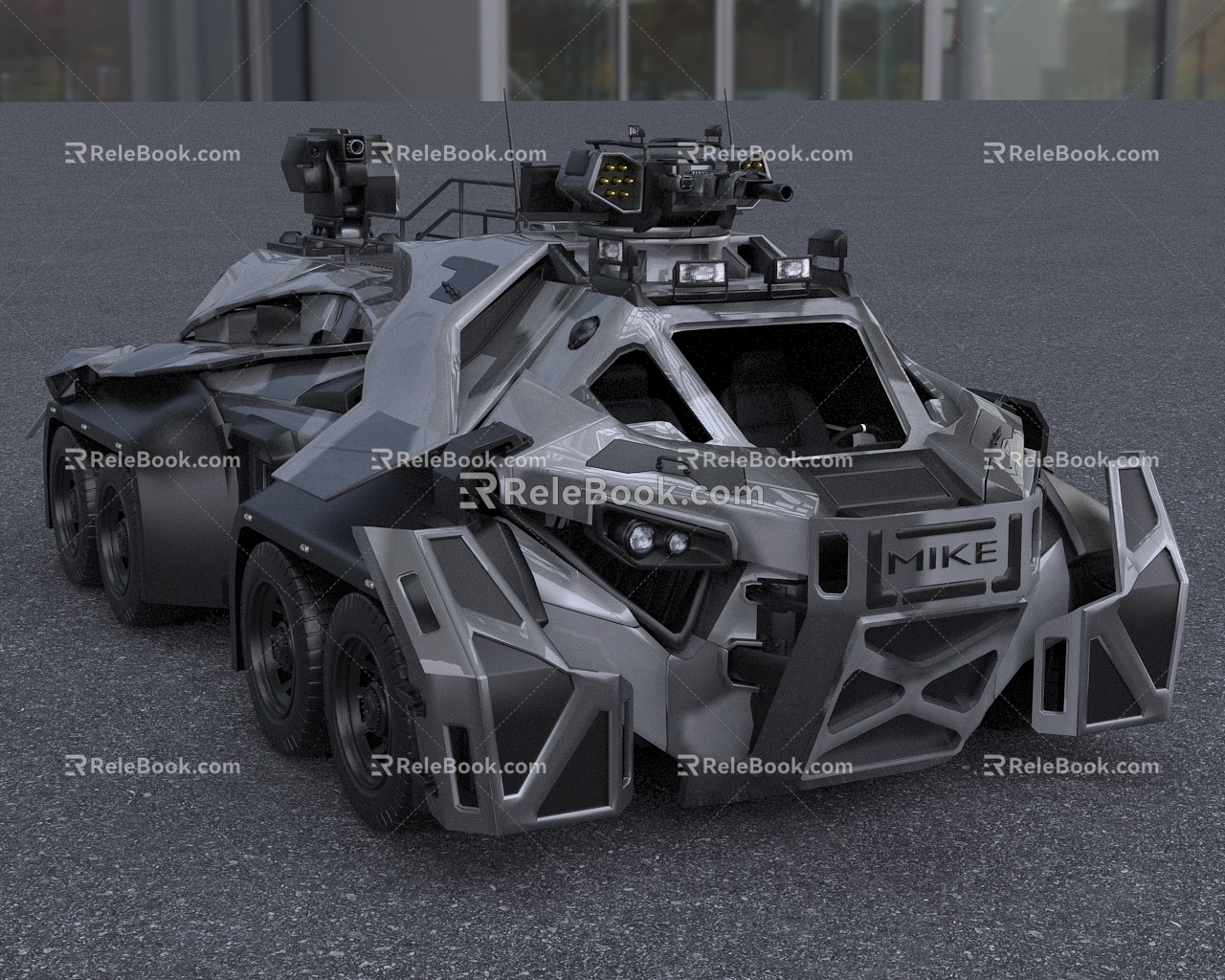 MIKE armored car 3d model