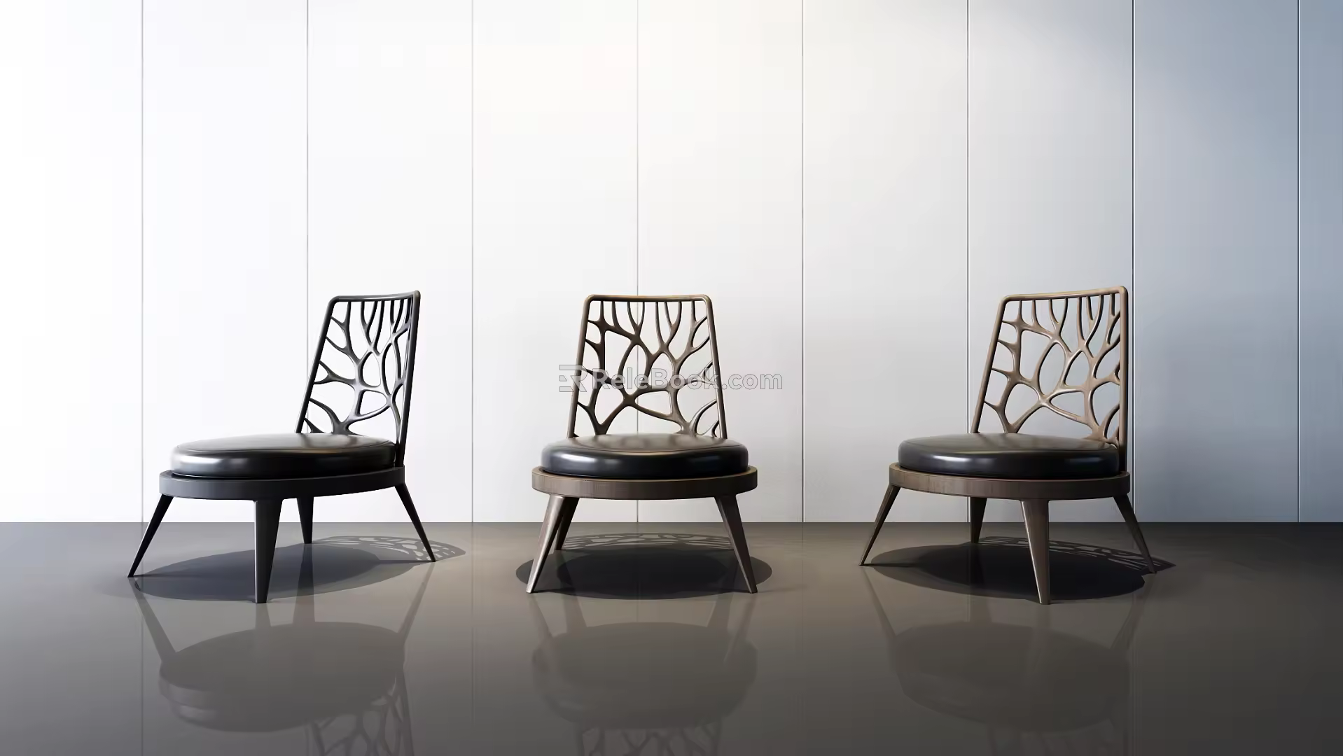 Nordic single chair 3d model