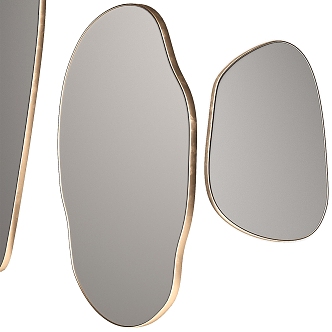 Modern Decorative Mirror Decorative Mirror Styling Wall Mirror Fitting Mirror Bathroom Wash Makeup Mirror 3d model