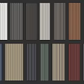 Diverse Wall Paneling Options with Multiple Colors and Textured Designs for Home Decor 3d model