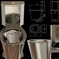 Stainless Steel Toilet Designs With Modern Sleek Finish And Various Styles