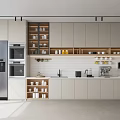 Office Tea Room Bar Counter Drinking Area Drinking Machine Refrigerator Cabinet Cup Rest Area 3d model