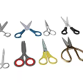 Modern Scissors Cutter Eyebrow Scissors Manual Scissors 3d model