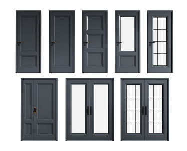 Jane O swing door 3d model