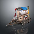 Portable Solar Powered Household Trailer With Gas Tank And Equipment