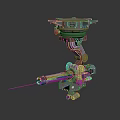 Industrial LOFT Robot Tower Defense Robot Automatic Defense Robot Tower Defense 3d model