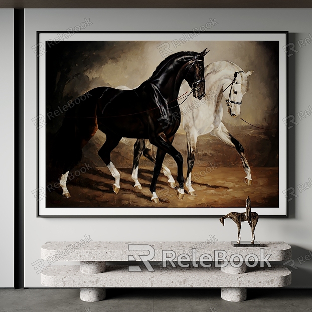 Modern Animal Painting Decorative Painting model