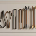 Modern Door Handles in Various Stylish Designs and Metallic Finishes for Home Use
