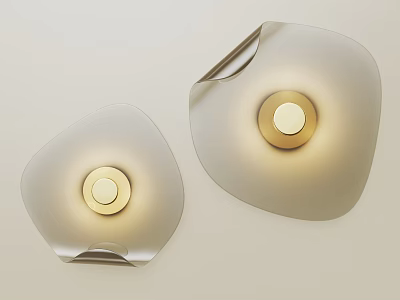 Modern Wall Lamps With Frosted Glass Shades Gold Base And Soft Illumination For Home Decor 3d model