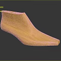 Yellow Textured Insole Wooden Material For Comfortable Foot Support Daily Use
