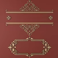 European-style Metal Carved European Pattern Hollow Carved Pattern 3d model