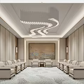 New Chinese Reception Room VIP Reception Room 3d model
