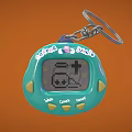 Cater Jrkies Teal Electronic Pet Toy With Screen Display Value Cancel Reset Buttons And Keychain