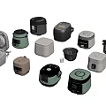 Diverse Modern Rice Cookers Featuring Digital Panels And Colorful Designs