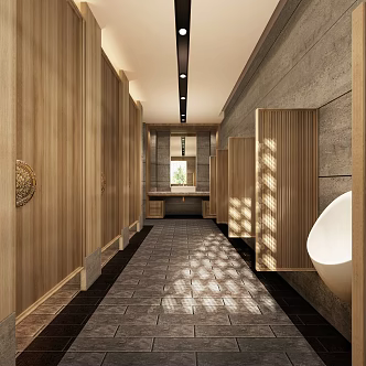 New Chinese Toilet Men's Toilet 3d model