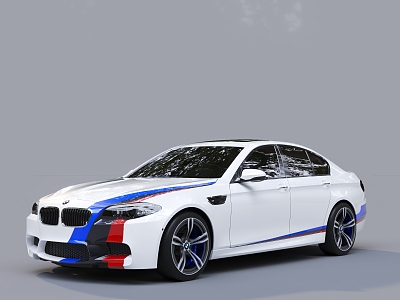 Hyundai White BMW Car Sedan 3d model