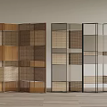 Silent wind screen partition 3d model