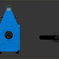 Tactical Weapon Featuring Blue Control Panel With Color Buttons And Accessories Long Rod Red Label