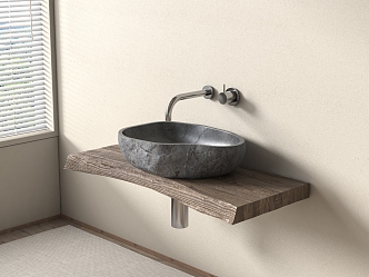 Modern sink indoor 3d model