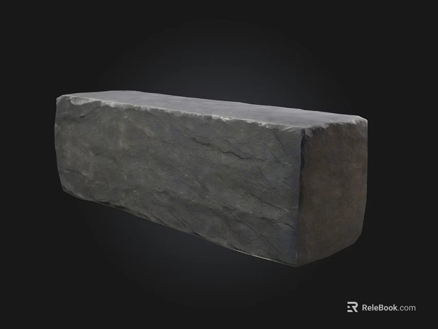 Natural Stone and Wood Material Blocks for Decorative Building Projects 3d model 