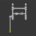 Industrial Metal Frame Equipment With Long Rod And Yellow Tip