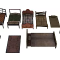 Various Single Bed Designs With Wooden Metal Frames And Mattresses