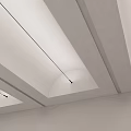 Modern Minimalist Ceiling Design With Clean White Surface And Recessed Lighting Fixtures
