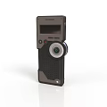 Handheld Digital Audio Recorder With Screen Lens And Control Buttons