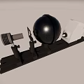optical bench 3d model