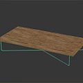 Modern Wooden Stone Coffee Table Design With Metal Legs And Smooth Glossy Surface
