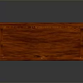 Traditional Red Wooden Furniture Cabinet With Double Doors And Natural Texture