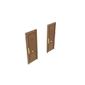 Elegant Traditional Wooden Panel Doors Featuring Intricate Carved Patterns And Gold Handles