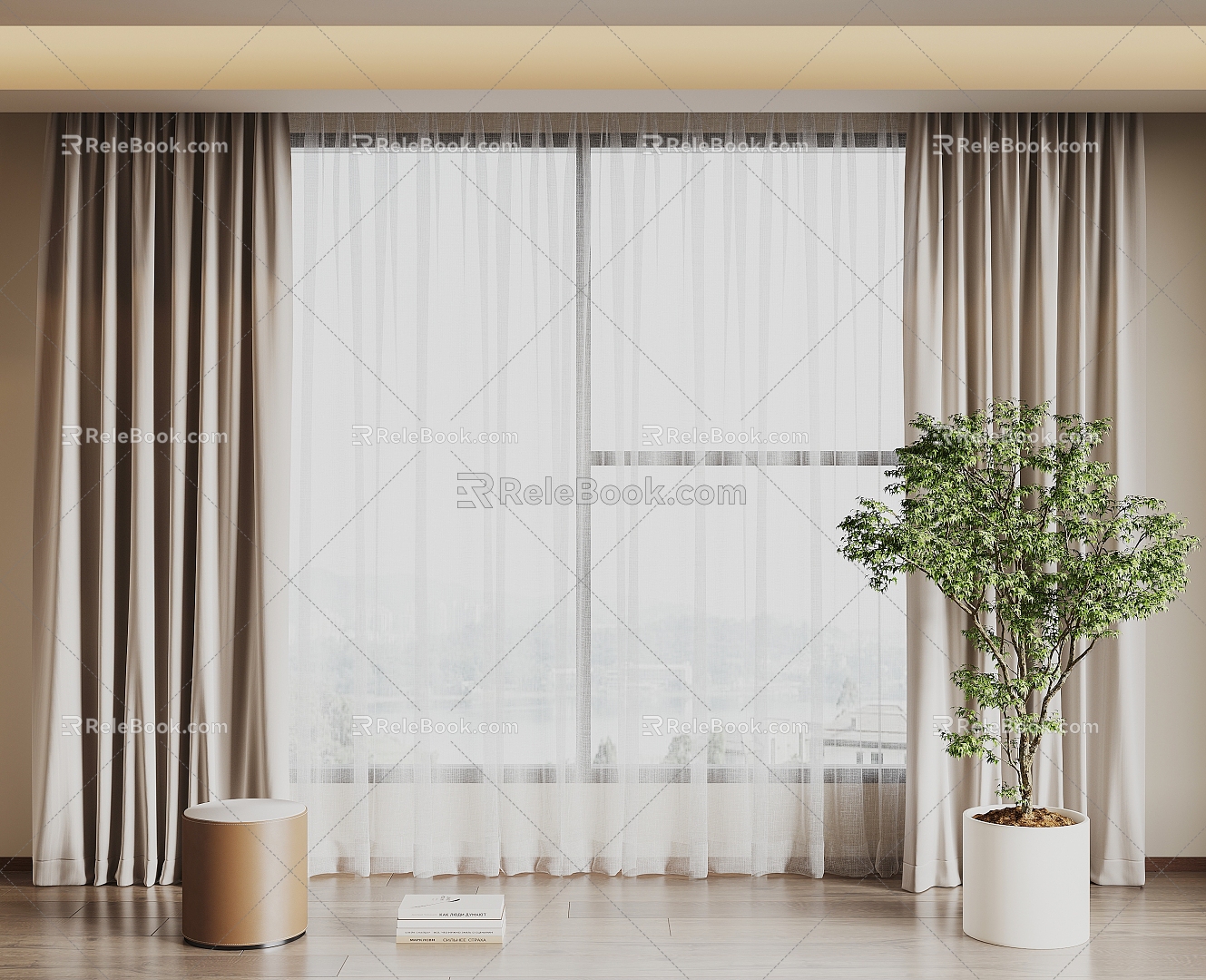 Curtains 3d model