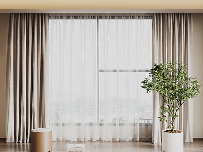 Curtains 3d model