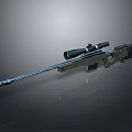 High Precision Military Grade Sniper Rifle With Long Barrel And Telescopic Sight