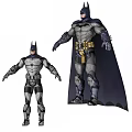 Batman Game And Movie Character With Detailed Armor Costume And Cape Models