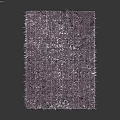 Shaggy Gray Square Carpet with Textured Pattern for Modern Living Room Decor
