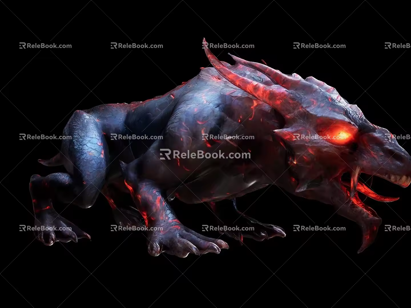 Hellhound Monster Csuru Horror Crew Creature Game Monster 3d model