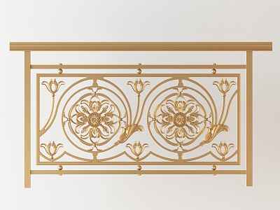 European-style Railing Metal Carved Railing model