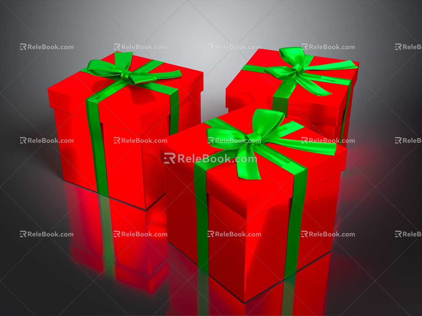 Gift Box Ribbon Box Birthday Gift Packaging Box Gift Box 3d model