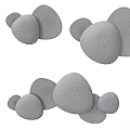 Modern Metallic Wall Lamps with Silver and Gold Rounded Shapes for Contemporary Interior Decoration