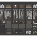 Modern wardrobe 3d model